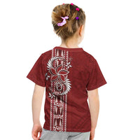Tonga Language Week Kid T Shirt Malo e Lelei Kupesi Ngatu Pattern LT05 - Polynesian Pride
