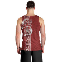 Tonga Language Week Men Tank Top Malo e Lelei Kupesi Ngatu Pattern LT05 - Polynesian Pride