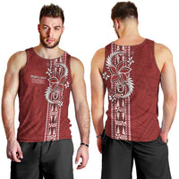 Tonga Language Week Men Tank Top Malo e Lelei Kupesi Ngatu Pattern LT05 - Polynesian Pride