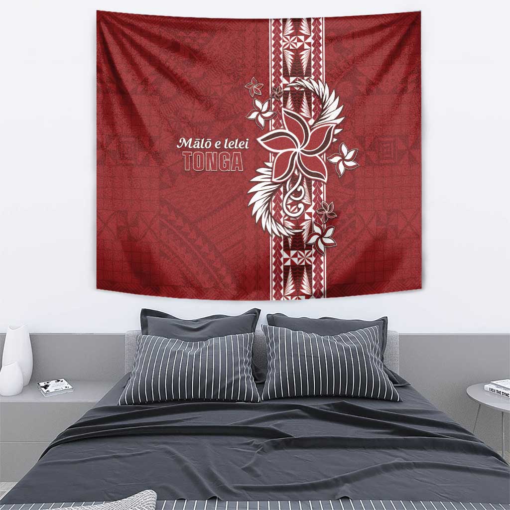 Tonga Language Week Tapestry Malo e Lelei Kupesi Ngatu Pattern LT05 - Polynesian Pride