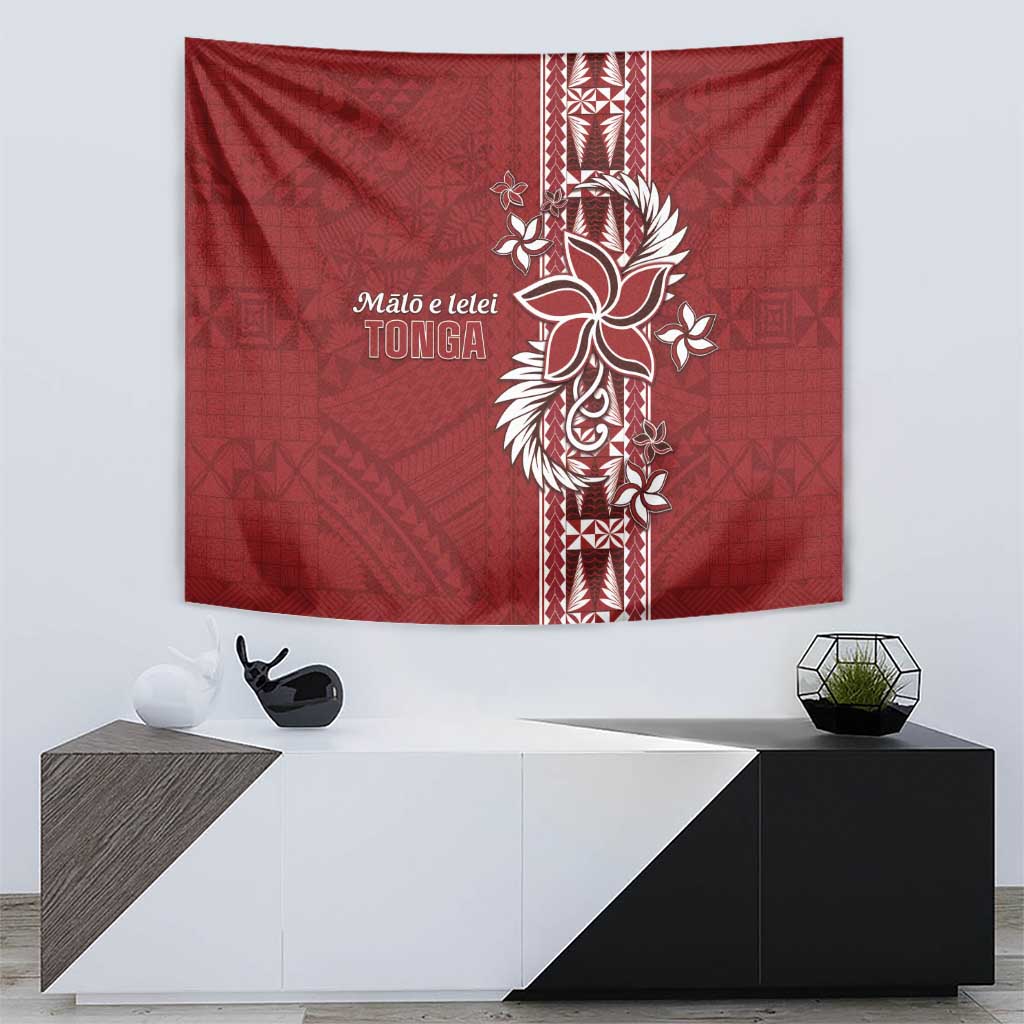 Tonga Language Week Tapestry Malo e Lelei Kupesi Ngatu Pattern LT05 - Polynesian Pride