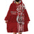 Tonga Language Week Wearable Blanket Hoodie Malo e Lelei Kupesi Ngatu Pattern