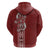 Tonga Language Week Zip Hoodie Malo e Lelei Kupesi Ngatu Pattern