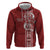 Tonga Language Week Zip Hoodie Malo e Lelei Kupesi Ngatu Pattern