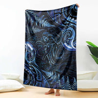 Aotearoa New Zealand Octopus Blanket Silver Fern Maori Pattern LT05 - Polynesian Pride