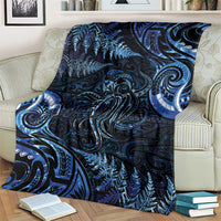 Aotearoa New Zealand Octopus Blanket Silver Fern Maori Pattern LT05 - Polynesian Pride