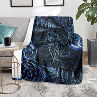 Aotearoa New Zealand Octopus Blanket Silver Fern Maori Pattern LT05 - Polynesian Pride