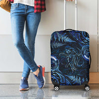 Aotearoa New Zealand Octopus Luggage Cover Silver Fern Maori Pattern LT05 - Polynesian Pride