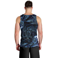 Aotearoa New Zealand Octopus Men Tank Top Silver Fern Maori Pattern LT05 - Polynesian Pride