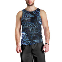 Aotearoa New Zealand Octopus Men Tank Top Silver Fern Maori Pattern LT05 - Polynesian Pride