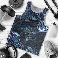 Aotearoa New Zealand Octopus Men Tank Top Silver Fern Maori Pattern LT05 - Polynesian Pride