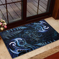 Aotearoa New Zealand Octopus Rubber Doormat Silver Fern Maori Pattern LT05 - Polynesian Pride