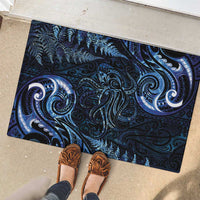 Aotearoa New Zealand Octopus Rubber Doormat Silver Fern Maori Pattern LT05 - Polynesian Pride