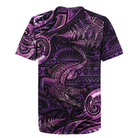 Aotearoa New Zealand Crocodile Rugby Jersey Silver Fern Maori Pattern LT05 - Polynesian Pride