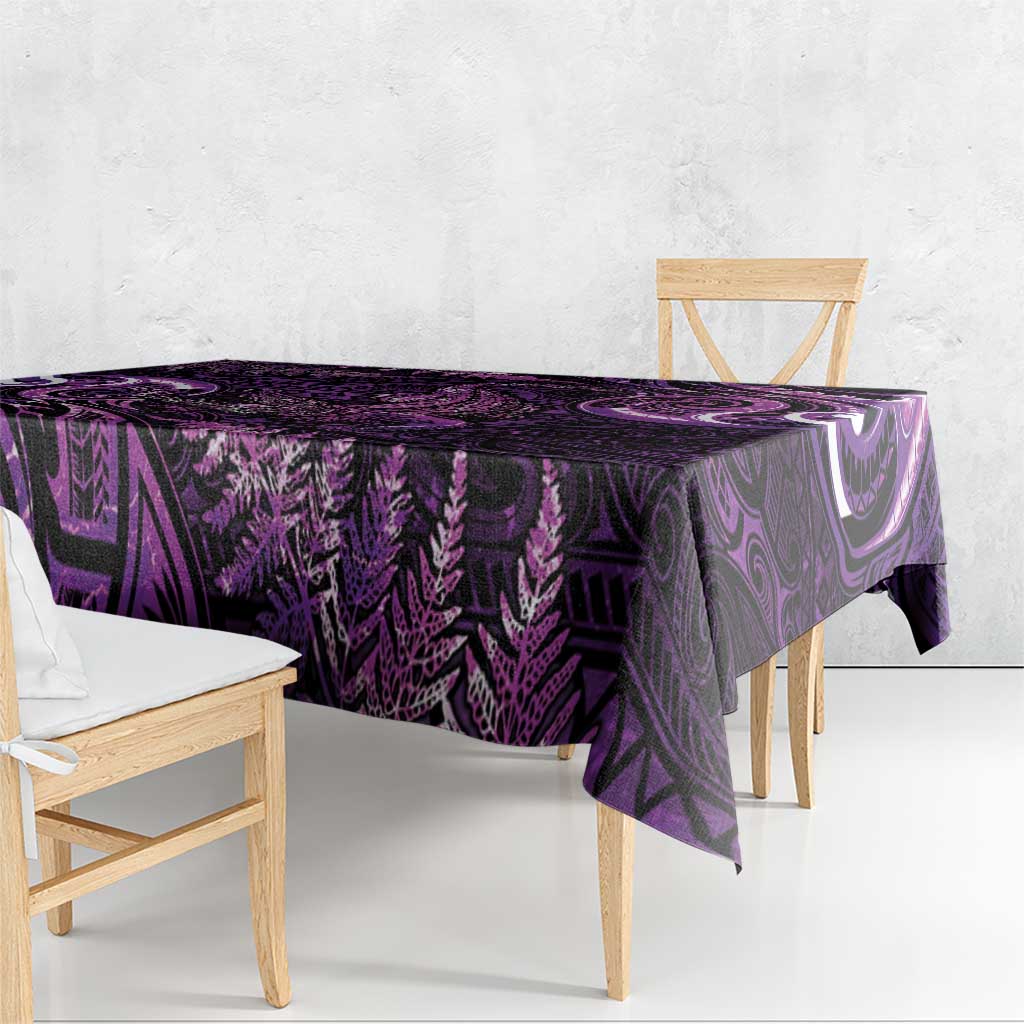 Aotearoa New Zealand Crocodile Tablecloth Silver Fern Maori Pattern LT05 - Polynesian Pride