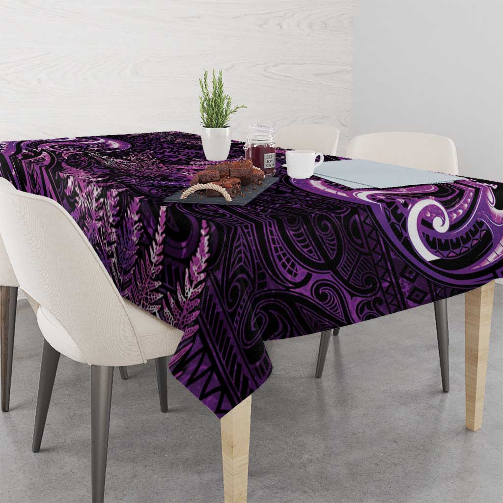 Aotearoa New Zealand Crocodile Tablecloth Silver Fern Maori Pattern LT05 - Polynesian Pride