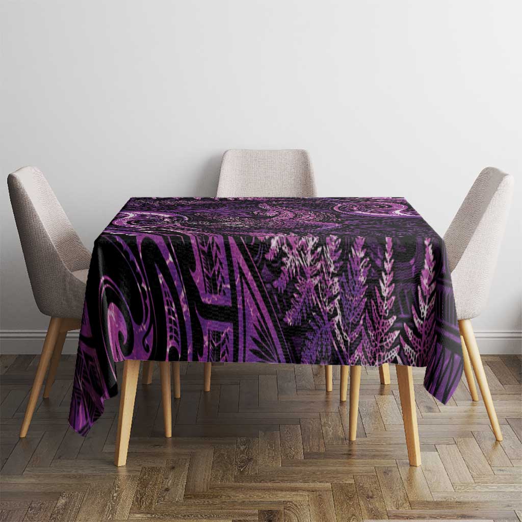 Aotearoa New Zealand Crocodile Tablecloth Silver Fern Maori Pattern LT05 - Polynesian Pride