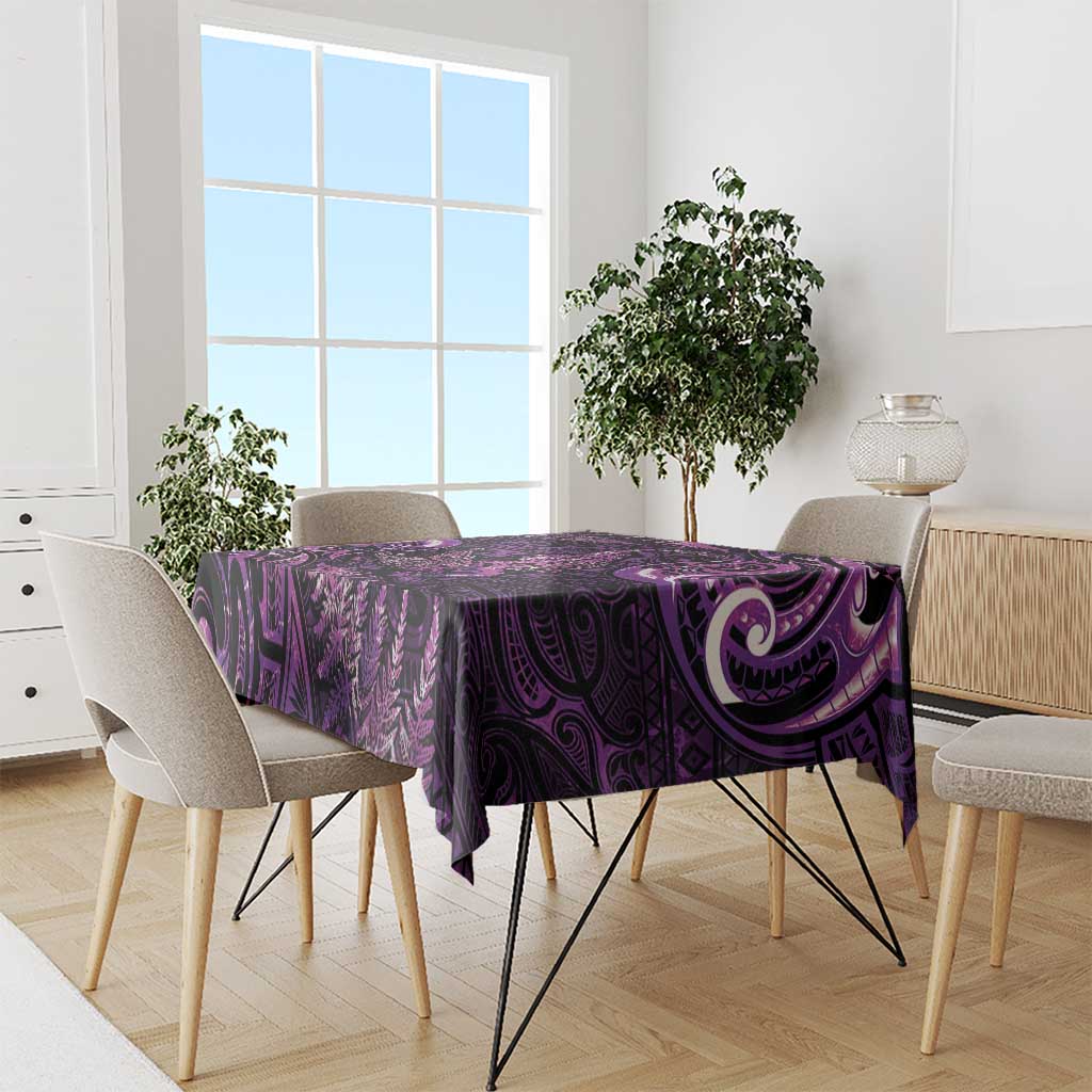 Aotearoa New Zealand Crocodile Tablecloth Silver Fern Maori Pattern LT05 - Polynesian Pride