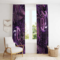 Aotearoa New Zealand Crocodile Window Curtain Silver Fern Maori Pattern LT05 - Polynesian Pride