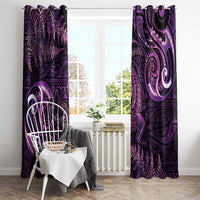 Aotearoa New Zealand Crocodile Window Curtain Silver Fern Maori Pattern LT05 - Polynesian Pride