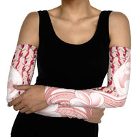 Samoa Teuila Arm Sleeves Pink Samoan Siapo Motifs LT05 - Polynesian Pride