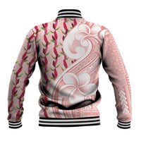 Samoa Teuila Baseball Jacket Pink Samoan Siapo Motifs LT05 - Polynesian Pride