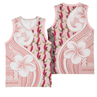 Samoa Teuila Basketball Jersey Pink Samoan Siapo Motifs LT05 - Polynesian Pride