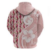 Samoa Teuila Hoodie Pink Samoan Siapo Motifs LT05 - Polynesian Pride