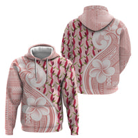 Samoa Teuila Hoodie Pink Samoan Siapo Motifs LT05 - Polynesian Pride
