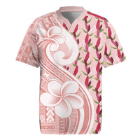 Samoa Teuila Rugby Jersey Pink Samoan Siapo Motifs LT05 Pink - Polynesian Pride