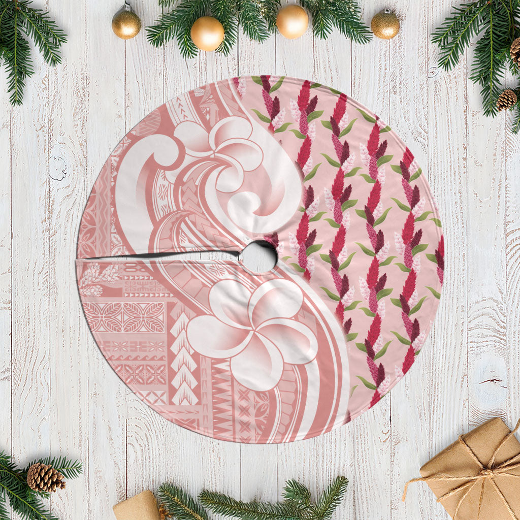 Samoa Teuila Tree Skirt Pink Samoan Siapo Motifs