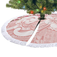 Samoa Teuila Tree Skirt Pink Samoan Siapo Motifs