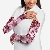 Samoa Teuila Arm Sleeves Maroon Samoan Siapo Motifs LT05 - Polynesian Pride