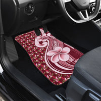 Samoa Teuila Car Mats Maroon Samoan Siapo Motifs LT05 - Polynesian Pride
