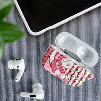 Samoa Teuila AirPods Case White Samoan Siapo Motifs LT05 - Polynesian Pride