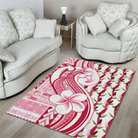 Samoa Teuila Area Rug White Samoan Siapo Motifs LT05 - Polynesian Pride