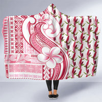 Samoa Teuila Hooded Blanket White Samoan Siapo Motifs LT05 One Size White - Polynesian Pride