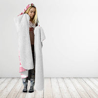 Samoa Teuila Hooded Blanket White Samoan Siapo Motifs LT05 - Polynesian Pride