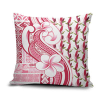 Samoa Teuila Pillow Cover White Samoan Siapo Motifs LT05 White - Polynesian Pride