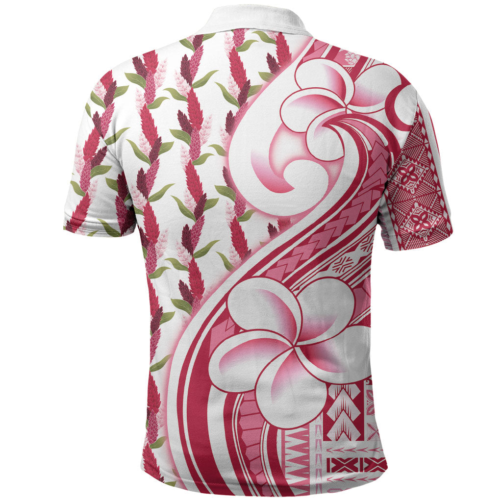 Samoa Teuila Polo Shirt White Samoan Siapo Motifs LT05 - Polynesian Pride