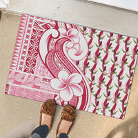 Samoa Teuila Rubber Doormat White Samoan Siapo Motifs LT05 - Polynesian Pride