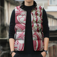 Samoa Teuila Sleeveless Puffer Jacket White Samoan Siapo Motifs LT05 - Polynesian Pride