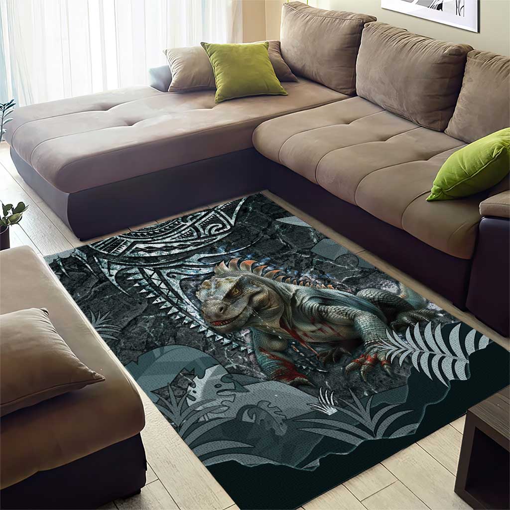 Hawaii Mo'o Lizard God Area Rug Polynesian Style LT05 - Polynesian Pride