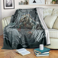 Hawaii Mo'o Lizard God Blanket Polynesian Style LT05 Green - Polynesian Pride
