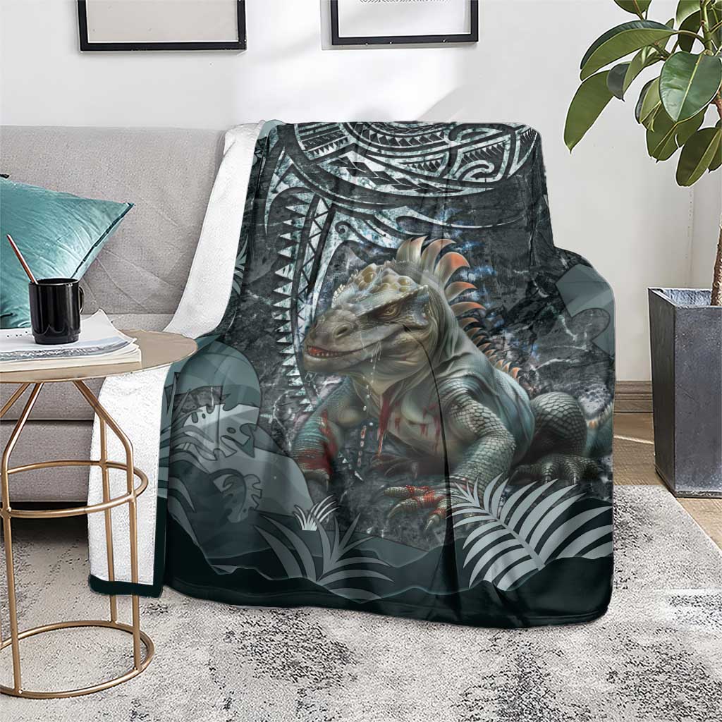 Hawaii Mo'o Lizard God Blanket Polynesian Style LT05 - Polynesian Pride