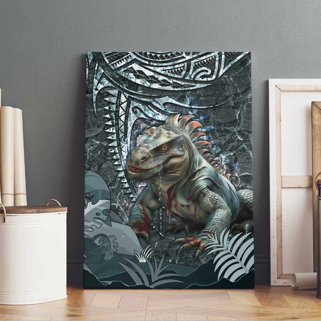 Hawaii Mo'o Lizard God Canvas Wall Art Polynesian Style LT05 - Polynesian Pride