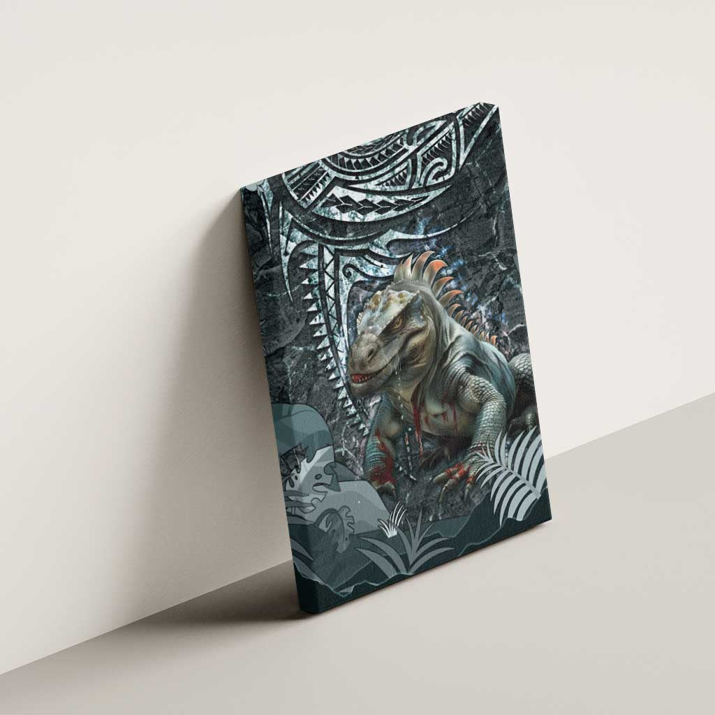 Hawaii Mo'o Lizard God Canvas Wall Art Polynesian Style LT05 - Polynesian Pride