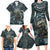 Hawaii Mo'o Lizard God Family Matching Long Sleeve Bodycon Dress and Hawaiian Shirt Polynesian Style