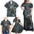 Hawaii Mo'o Lizard God Family Matching Off Shoulder Maxi Dress and Hawaiian Shirt Polynesian Style