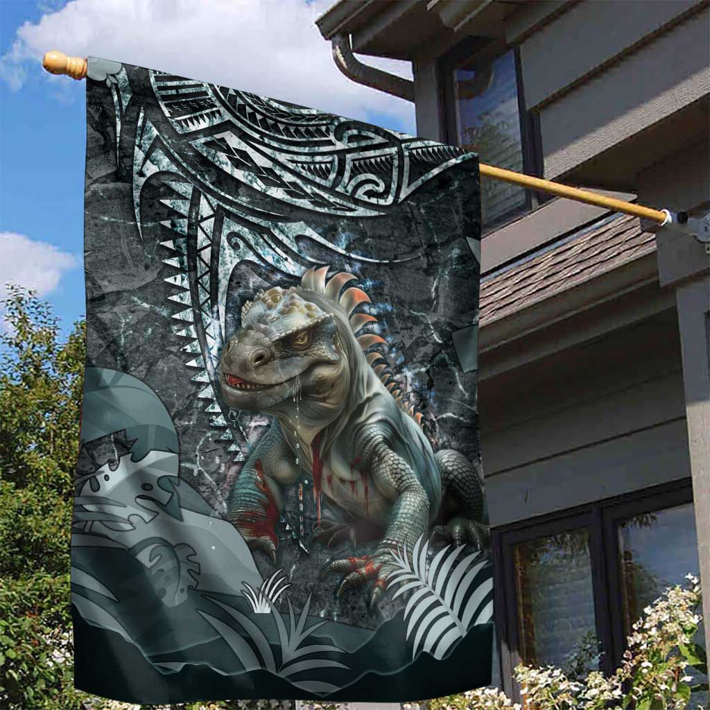 Hawaii Mo'o Lizard God Garden Flag Polynesian Style LT05 - Polynesian Pride